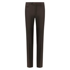 Брюки из смеси шерсти и льна Corneliani
