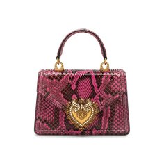 Сумка Devotion small из кожи питона Dolce & Gabbana