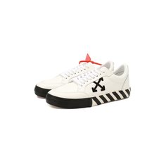 Кожаные кеды Vulcanized Off-White