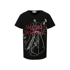 Хлопковая футболка Alexander McQueen