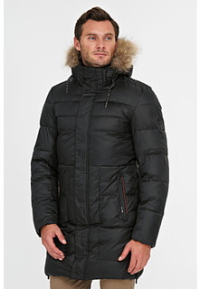 Утепленная куртка с отделкой мехом енота Urban Fashion for men