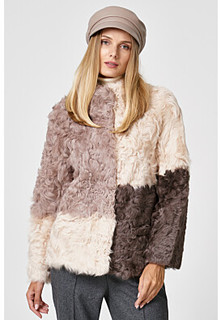 Утепленная шуба из овчины Virtuale Fur Collection