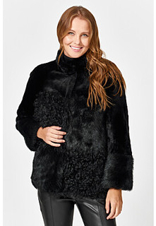 Короткая шуба из овчины Virtuale Fur Collection