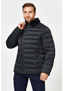 Утепленная куртка с отделкой меховой тканью Urban Fashion for men