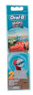 Насадка для электрической зубной щетки Oral-B EB10K Stages Kids 2 шт. Cars
