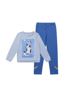 Комплект: джемпер, брюки детский Kogankids, цв. синий, р-р 98