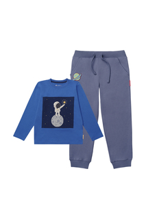 Комплект: джемпер, брюки детский Kogankids, цв. синий, р-р 134