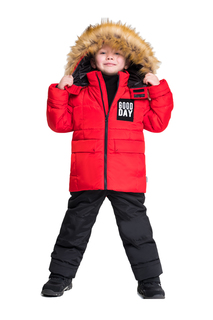 Комплект: куртка, брюки детский BOOM, цв. красный, р-р 80