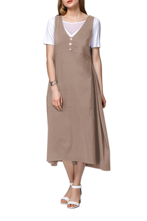 Сарафан женский Helmidge 7213 коричневый 46 RU