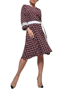 Платье женское Петербургский Швейный Дом 1243-1 коричневое 50 RU