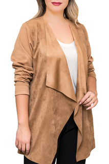 Кардиган женский Balsako КАРДИГАН ЗАМША коричневый 50 RU/52 RU