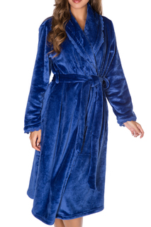 Халат женский Rose&Petal Homewear RP51-1317 синий L
