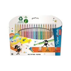 Фломастеры CREALO для занимательного рисования, ассортимент, в коробке 18 шт. Paper Mate