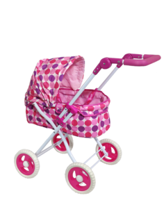 Коляска для кукол Doll Stroller 1834-c5199 6603-2 розовая