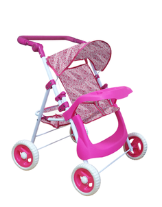 Коляска для кукол Doll Stroller 1834-B6749 6601-1 розовая