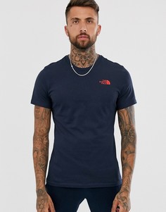 Синяя футболка The North Face-Темно-синий