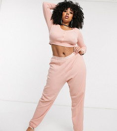 Розовые штаны для сна Savage x Fenty Plus Size-Розовый