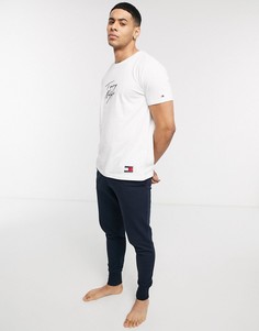 Белая футболка с принтом 85 Tommy Hilfiger-Белый