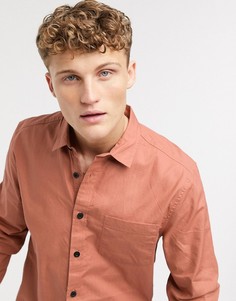 Темно-оранжевая рубашка в стиле милитари River Island-Оранжевый