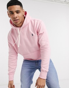 Худи розового цвета с логотипом Polo Ralph Lauren-Розовый