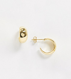 Позолоченные серьги-кольца в стиле хагги House of Freedom at Topshop-Золотой