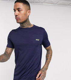Темно-синяя быстросохнущая футболка ASOS 4505 Tall-Темно-синий