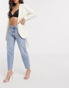 Синие джинсы прямого кроя River Island-Синий