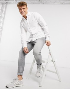Белая оксфордская рубашка с логотипом Original Penguin эксклюзивно на ASOS-Белый