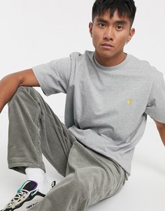 Серая футболка Carhartt WIP-Серый