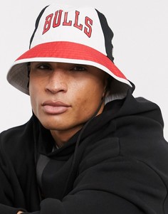 Белая панама New Era Chicago Bulls-Белый