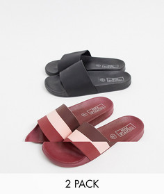 Комплект из 2 шлепанцев Truffle Collection-Мульти