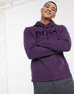 Худи с логотипом BOSS-Фиолетовый