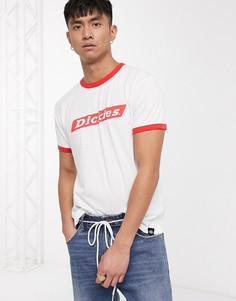 Красная футболка с кантом Dickies-Белый