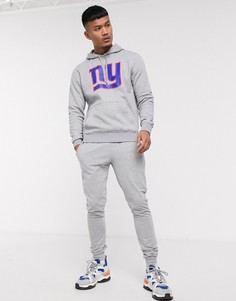 Худи серого цвета с логотипом New Era New York Giants-Серый