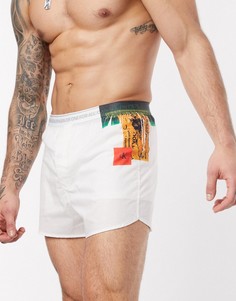 Тканые боксеры с принтом сбоку Calvin Klein CK One-Белый