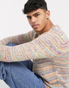 Фактурный джемпер из разноцветной пряжи ASOS DESIGN-Мульти