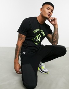 Черная футболка с логотипом New Era MLB New York Yankees-Черный
