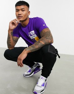 Фиолетовая футболка с логотипом команды NBA "Los Angeles Lakers" New Era-Фиолетовый