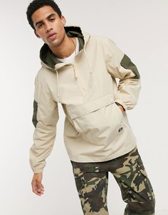 Кремовая куртка с молнией 1/4 и капюшоном Dickies-Кремовый