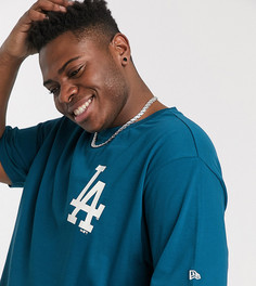 Синяя oversized-футболка New Era Plus MLB Los Angeles Dodgers-Синий