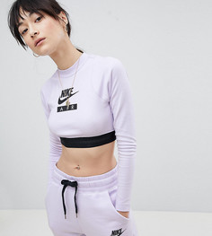 Кроп-топ с длинными рукавами Nike Air-Серый