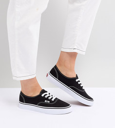 Черно-белые кроссовки Vans Authentic-Черный