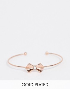 Золотистый браслет с кристаллами Swarovski Ted Baker-Золотой