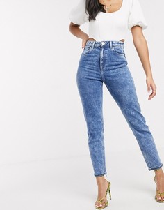Синие узкие джинсы в винтажном стиле с завышенной талией ASOS DESIGN Farleigh-Синий