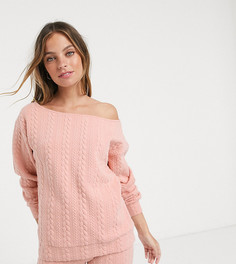 Комплект из свитшота и леггинсов ASOS DESIGN Petite-Розовый
