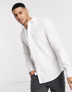 Белая рубашка в стиле милитари River Island-Белый