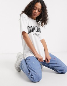Белая футболка с логотипом Tommy Jeans-Белый
