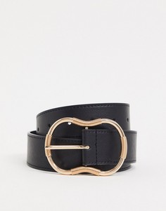 Черный ремень для джинсов ASOS DESIGN