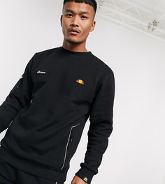 Черный свитшот со светоотражающим принтом на спине ellesse эксклюзивно на ASOS