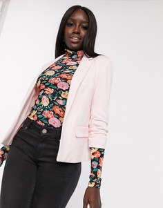 Светло-розовый пиджак из трикотажа понте Miss Selfridge